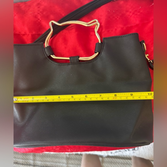 😻Cat shape Handle Chateau Shoulder Bag - EUC/like new-PURRfect for cat-lady MEOW - Picture 3 of 6